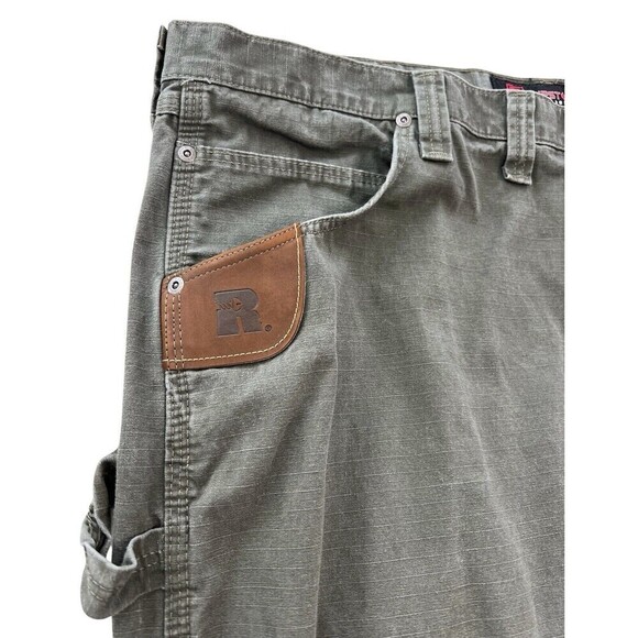 Men's Wrangler Riggs 44x30 Workwear Straight Leg Ripstop Cotton Gray Work Pants - Picture 2 of 10